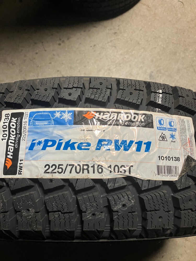 4 New 225 70 16 Hankook i*Pike RW11 Snow Tires