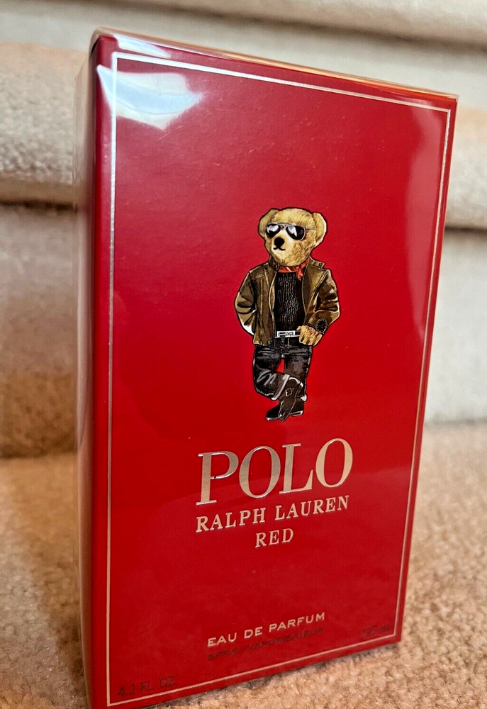 *NEW* Men's Polo Bear Red Eau de Parfum Ralph Lauren – Limited Edition 4.2 Fl.Oz