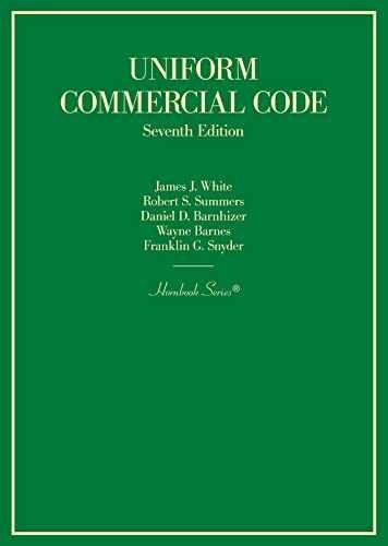 Uniform Commercial Code - Hardcover, by White James; Summers - Acceptable n