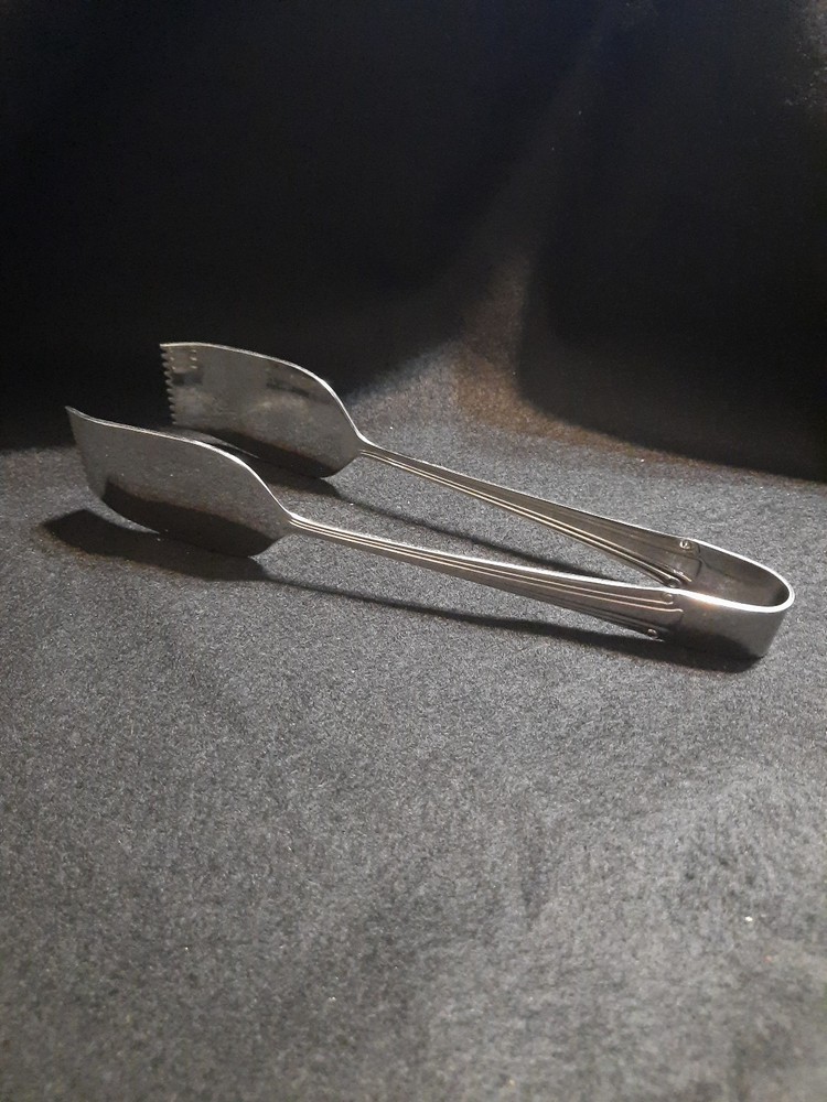 Reed & Barton Haversham Stainless Steel Salad Tongs 9.5 Inch