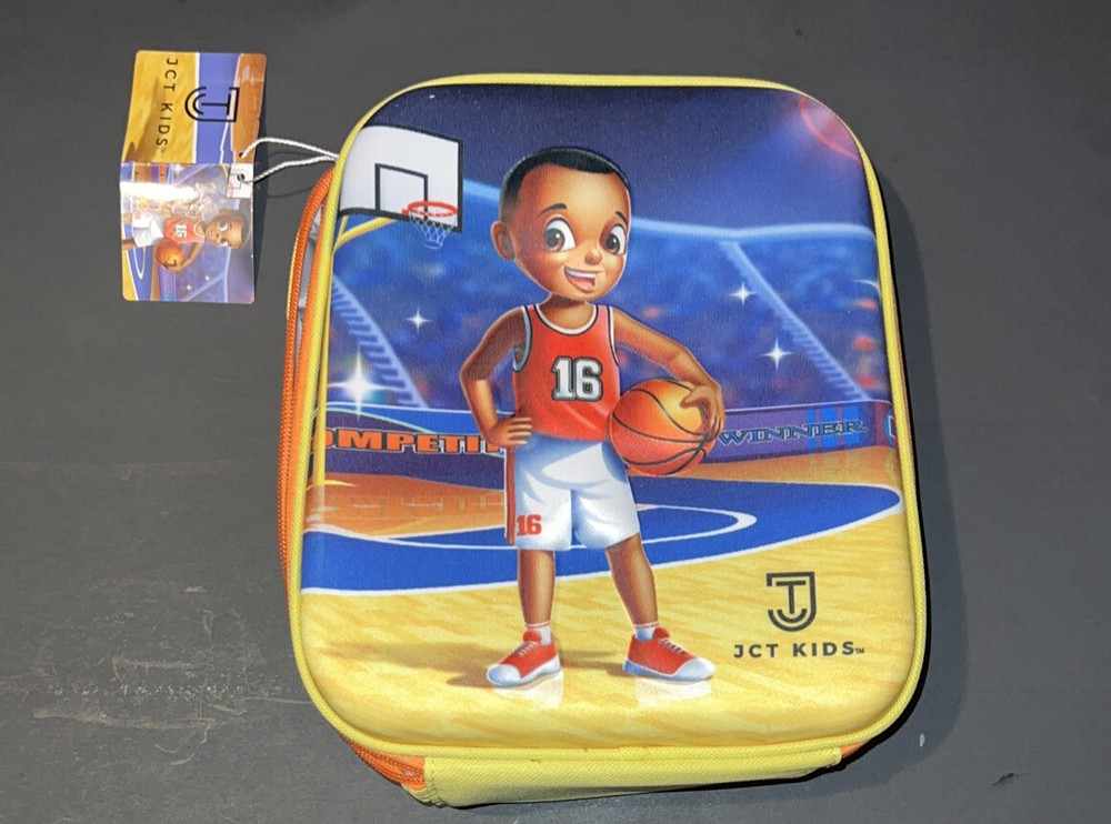 Insulated Basketball Lunch Box for African American Boys Back to School-image