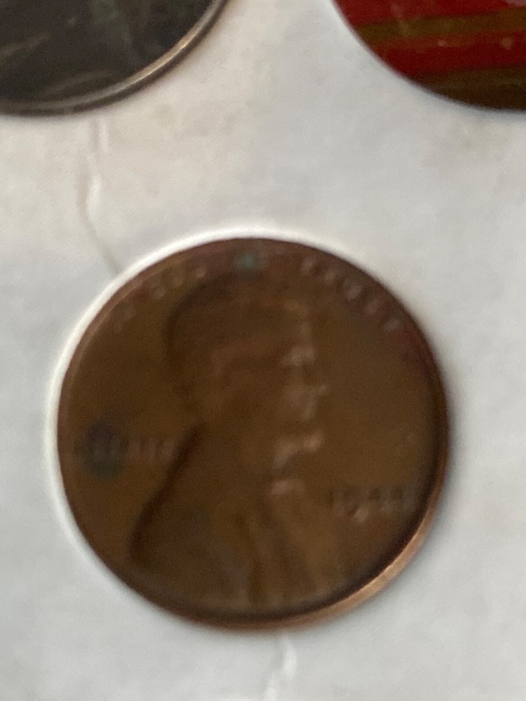 RARE 1944 Wheat Penny Error No Mint Mark “L” in Liberty Rim Error Cent Coin