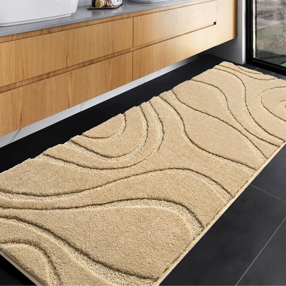 DEXDE 24x60 Inch Non-Slip Extra Long Bathroom Rug Runner Soft Absorbent Mat