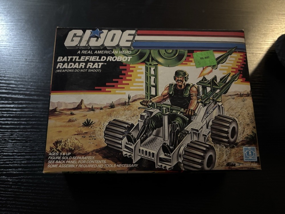 1989 Hasboro GI Joe Battlefield Robot Radar Rat,sealed