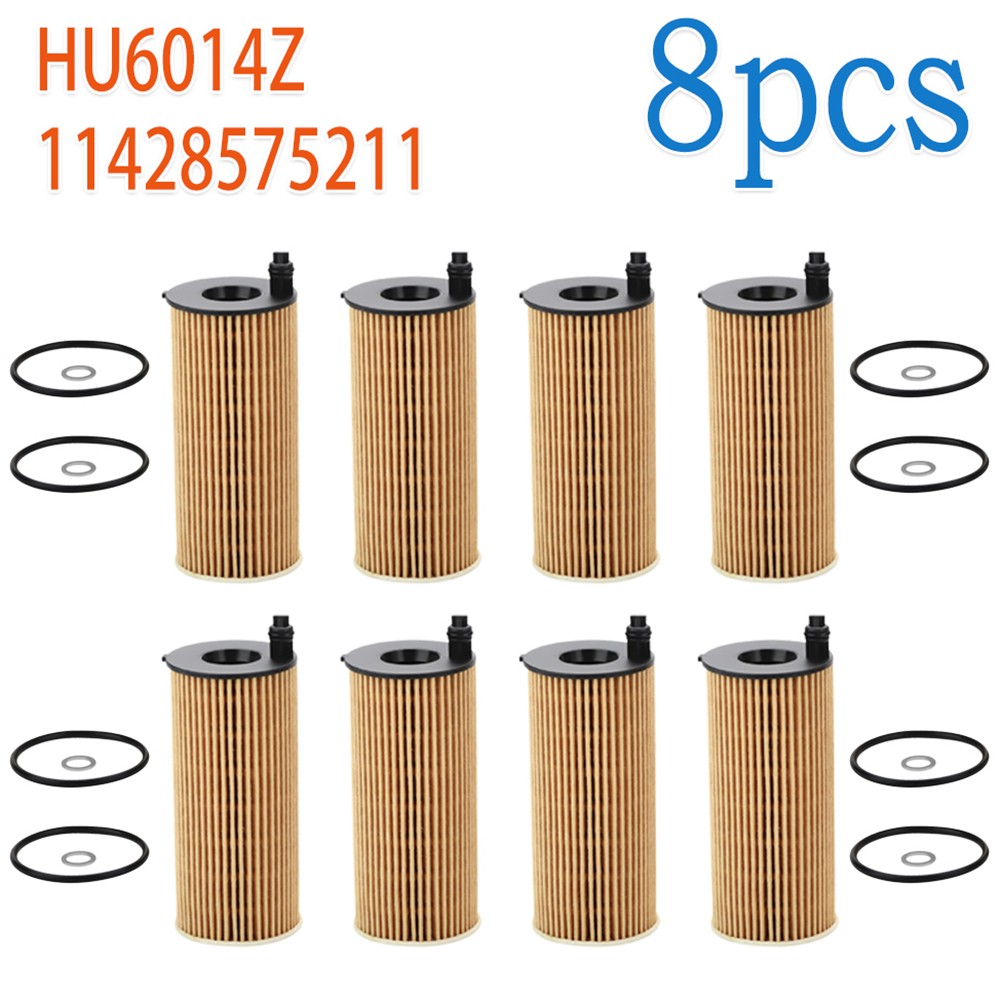 8 Pack Repalcement HU6014Z Oil Filter For BMW F22 F23 F30 F31 OE #: 11428575211