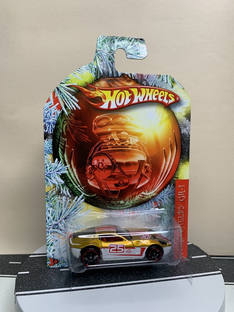 2010 Hot Wheels Holiday Hot Rods FORD SHELBY GR-1 Gold/White w/Black OH5 NIP