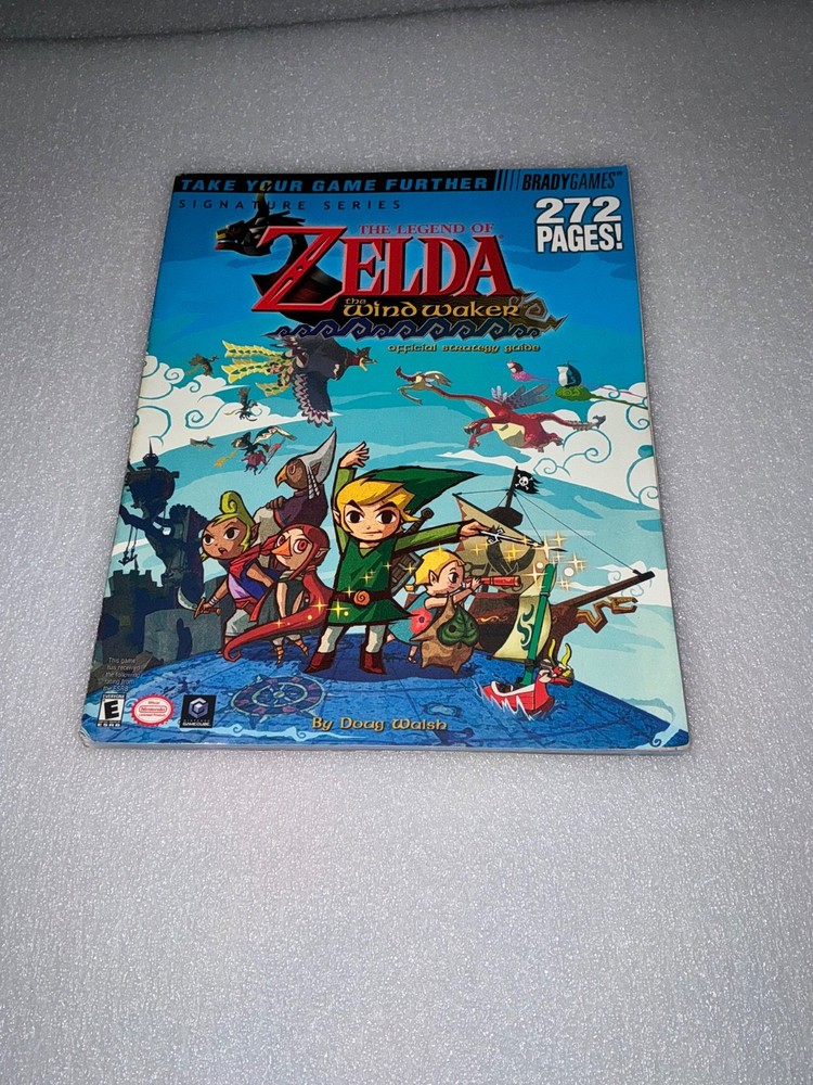 The Legend Of Zelda The Windwaker Bradygames Strategy Guide + Poster attached gc