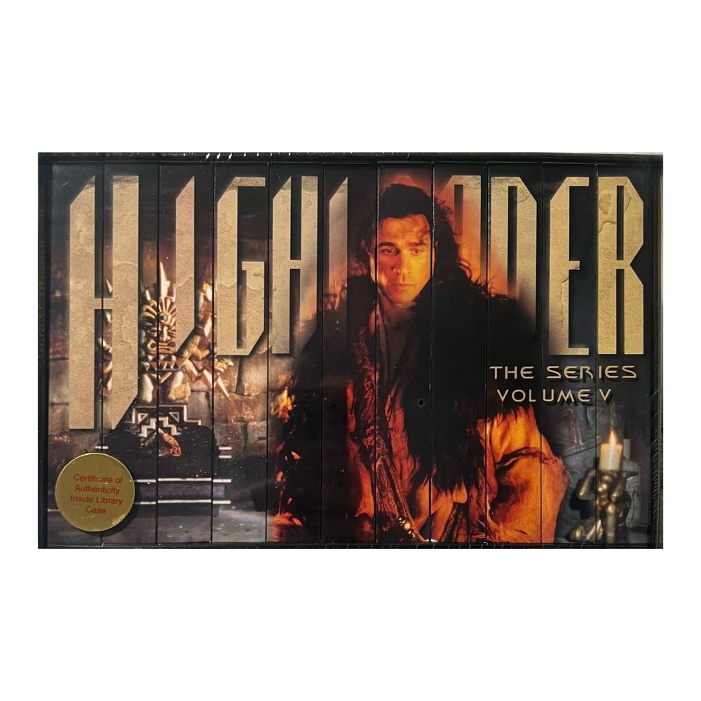 Highlander Box Set (VHS, 1995) Highlander The Series Volume V - NEW SEALED