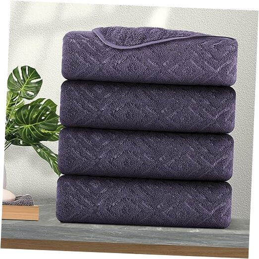 4 Pack Large Bath Towels Set 35