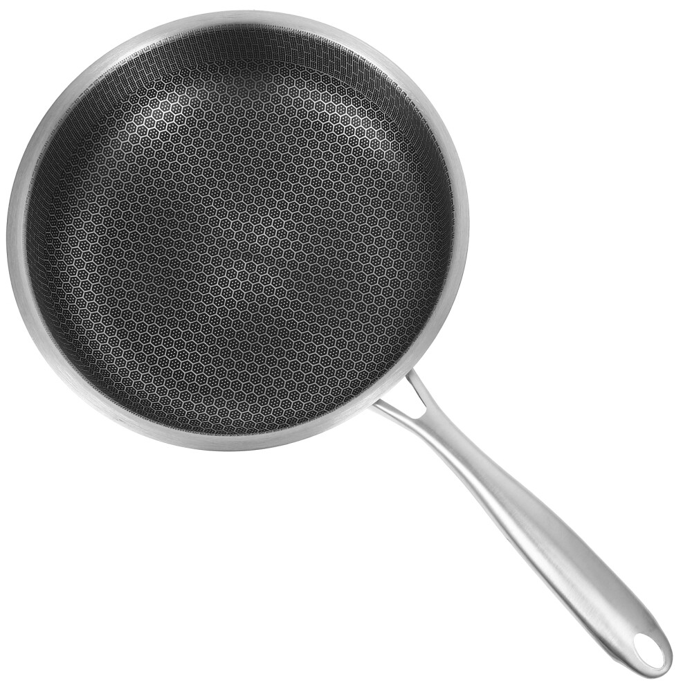Stainless Steel Frying Pan Kitchen Skillet Egg Frying Pan Non-sticky Cooking Pan