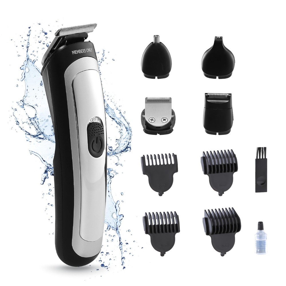 Premium Lithium Cordless Hair & Beard Trimmer Kit for Men with 5 Attachments