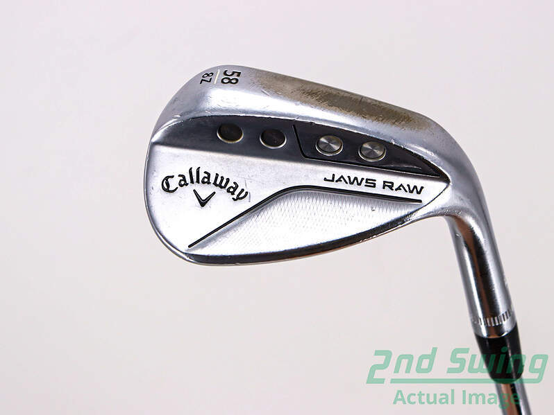 Callaway Jaws Raw Chrome Lob Wedge 58° Steel Shaft Right-Handed 35.5in