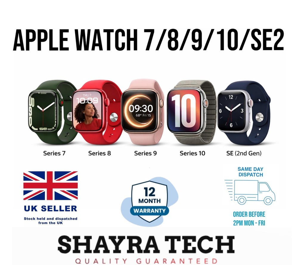 Apple Watch Series 10 / 9 / 8 / 7 / SE 2 GPS/LTE 40-46mm GOOD CONDITION