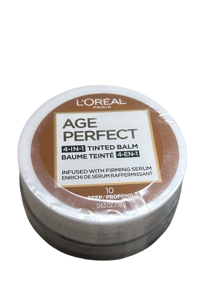 Loreal Age Perfect 4-in-1 Tinted Balm with Firming Serum in Deep 0.63oz