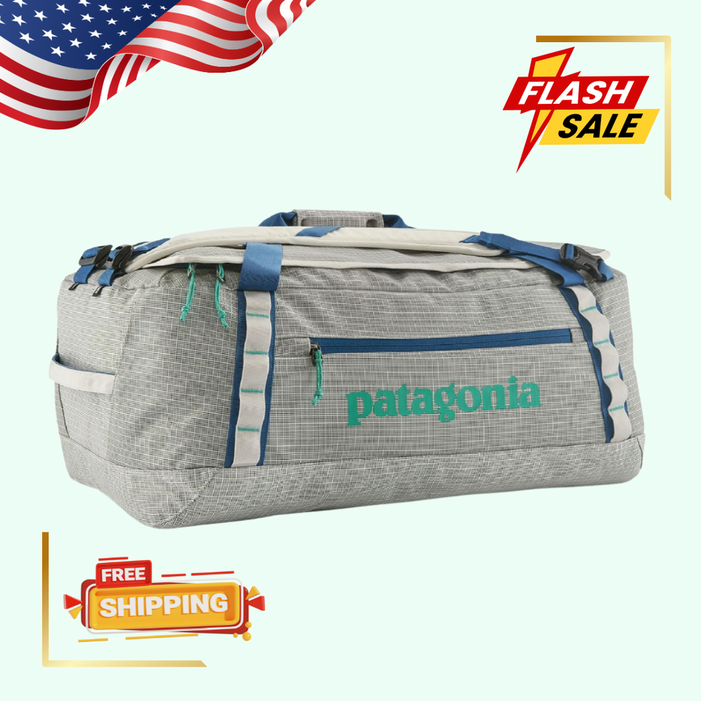 [FASH SALE] Patagonia Black Hole Duffel Bag 55L Birch White Travel Gym-image