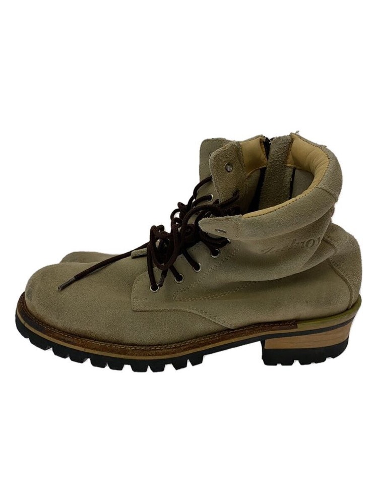 Slow Wear Lion Lace-Up Boots/-/Beg/Suade 858
