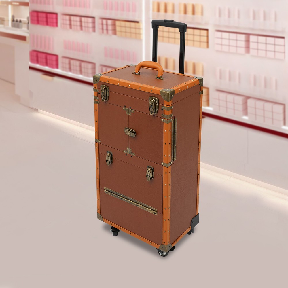 Make-up Case Hairdressing Case Cosmetics Organiser Trolley Case Makeup Box New