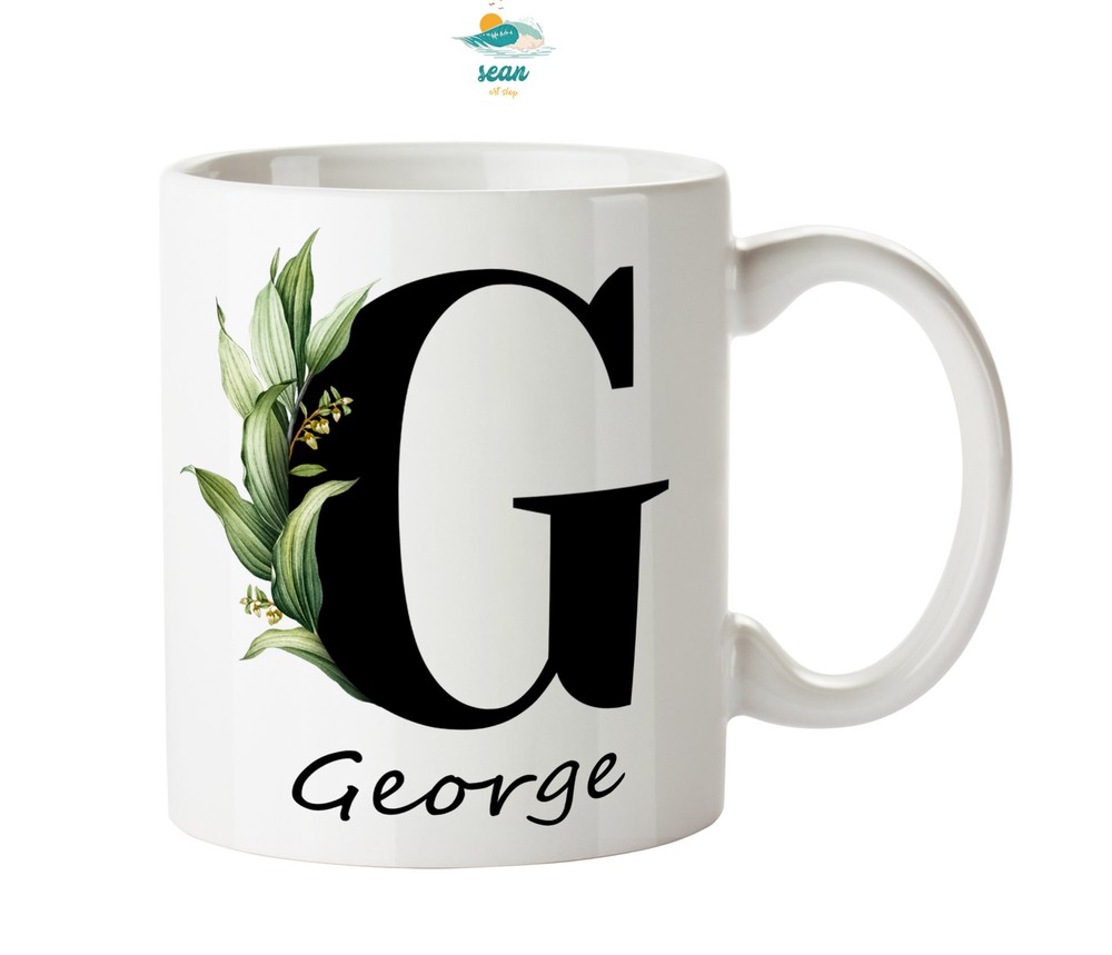 Personalized Gift For Mom Personalized Mug Custom Leaf Name Cup Gift For Friends