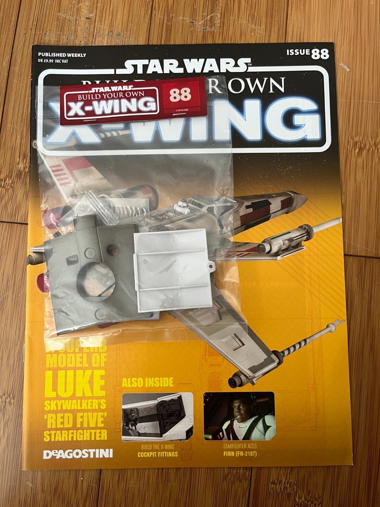 1/18 SCALE DEAGOSTINI BUILD YOUR OWN STAR WARS X-WING FIGHTER ISSUE 88 INC PARTS
