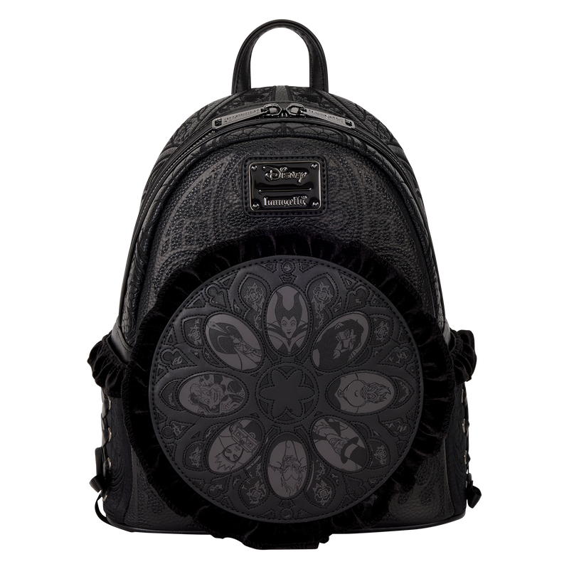 Disney Villains Stained Glass Design Mini Backpack for Fans