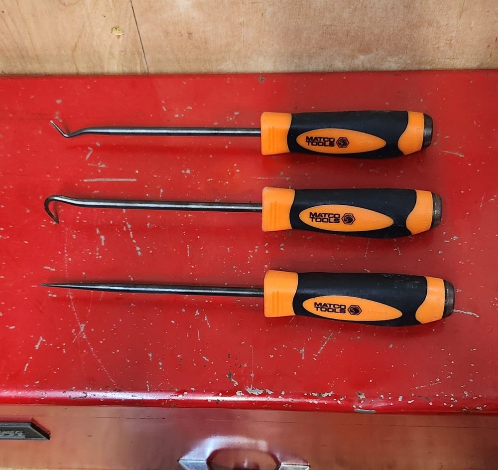 Matco 3-Piece Heavy Duty Hook & Straight Pick Set in Orange - PSAMB PCHMB PXHMB