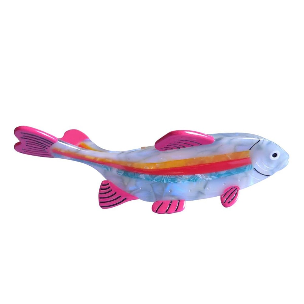 Fantasy Rainbow Fish Hair ClipAcetate Hair ClipSmall Claw Clip for Women