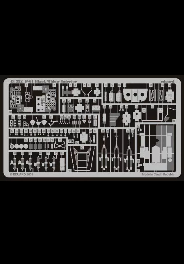 Eduard Accessories 48382 - 1:48 P-61 Black Widow - Etching Set - New