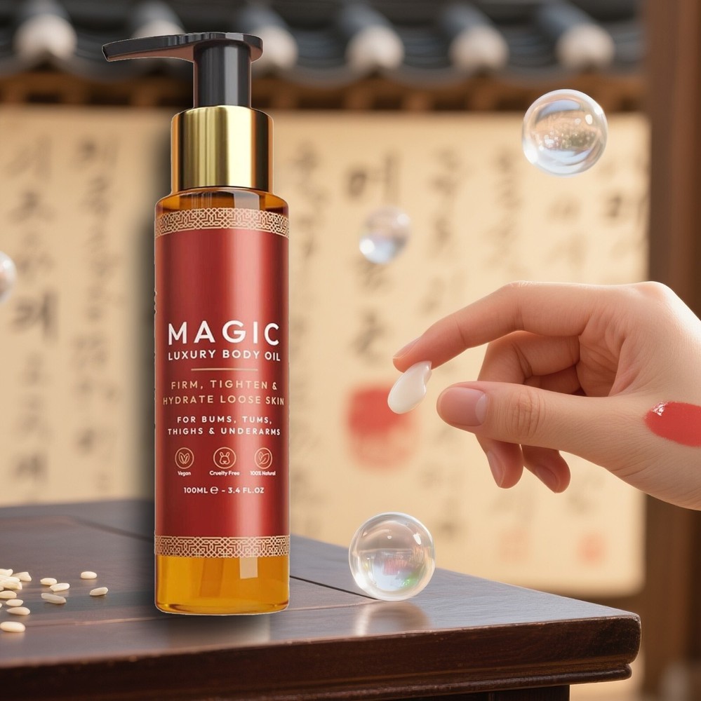 Besque Magic Luxury Body Oil for Bums Tums Thighs Arms 100ml Authentic