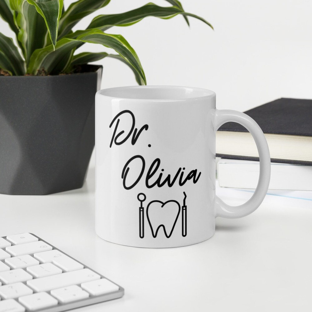 Personalized Dentist Mug Dentist Name Mug Dental Graduate Graduation Mug Gift
