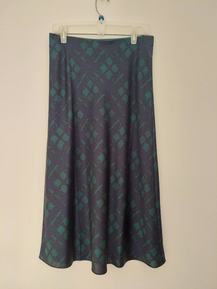 J Crew Pull-On Slip Skirt in Black Tartan Premium New w Tag Dark Spruce sz Small