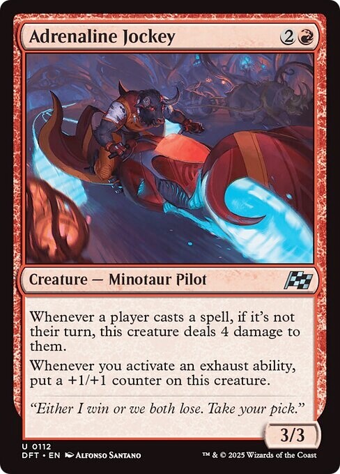 PRESALE-- ADRENALINE JOCKEY x4 mtg NM-M Aetherdrift 4 Unc-image