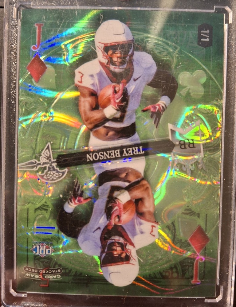2023 Wild Card Trey Benson Rookie Football Card No DK-TB