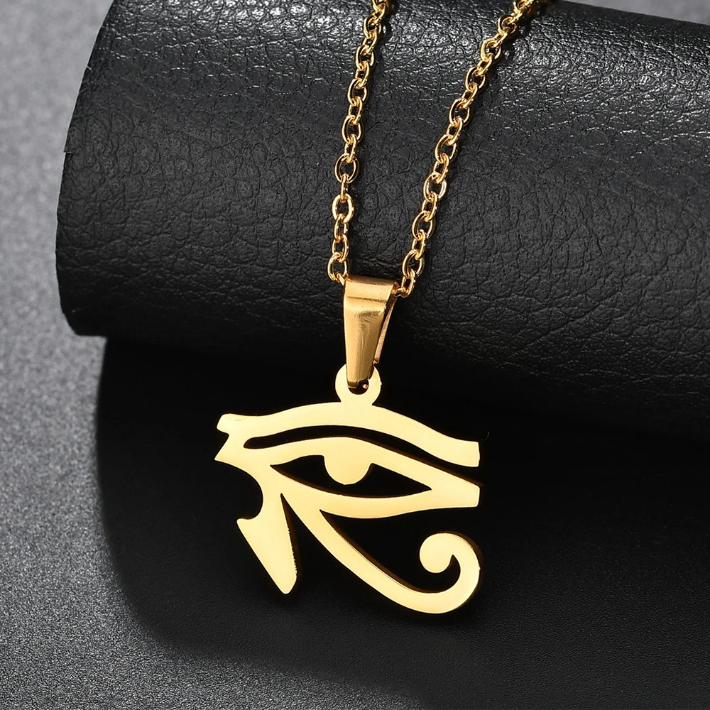 Stainless Steel the Eye Of Horus Pendant Necklace Ancient Egypt Series Ra Eye Ch