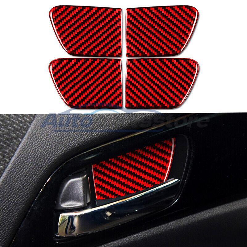 Carbon Fiber Car Interior Door Handle Cover Trim Fits For Honda Accord 2014-2017