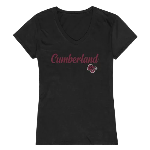 Cumberland University Phoenix CU NCAA Script Tee Womens T-Shirt