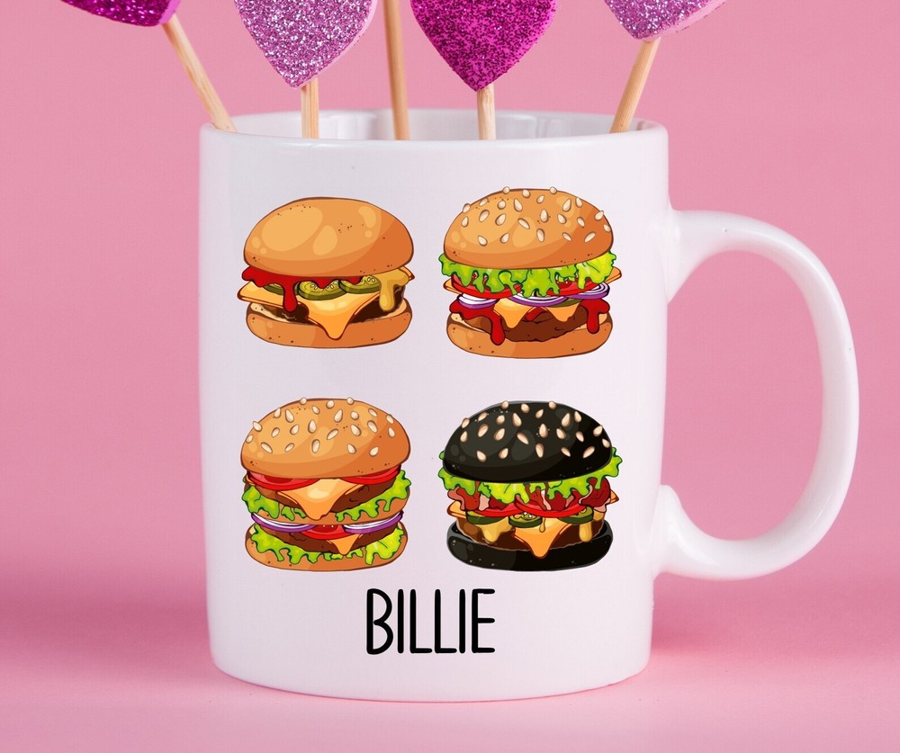 Personalized Burger Mug Burger Gift Ideas Burger Cup Gifts For Burger Lovers