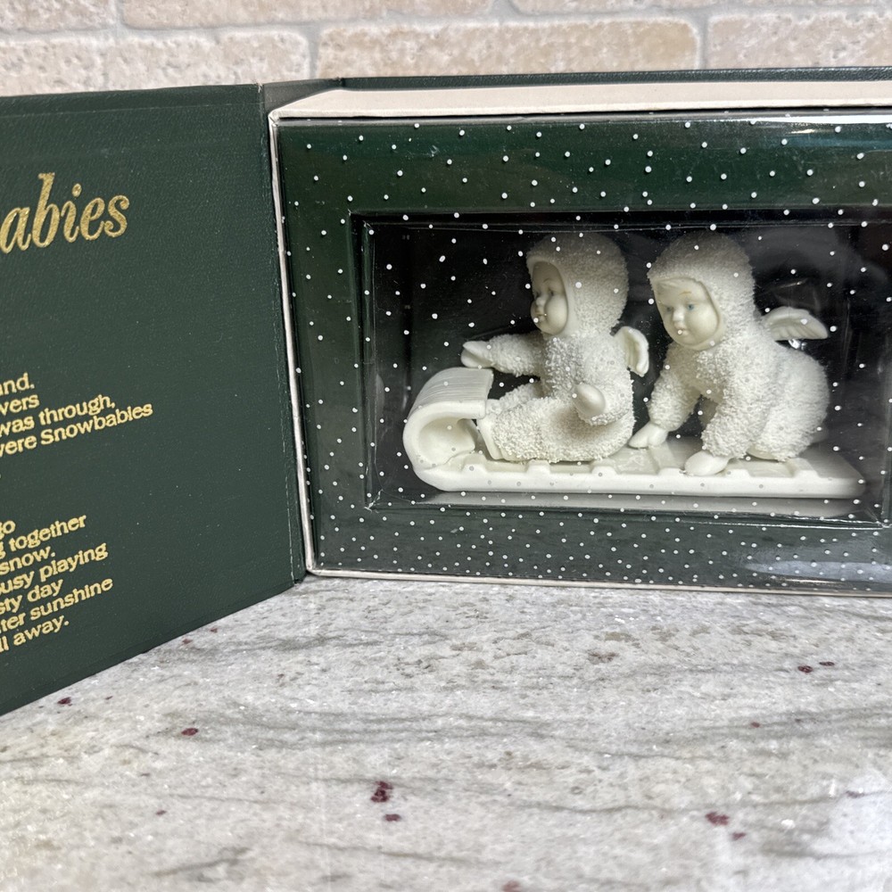 Department 56 Winter Tales Snowbabies Down The Hill We Go Figurine 7960-0 New