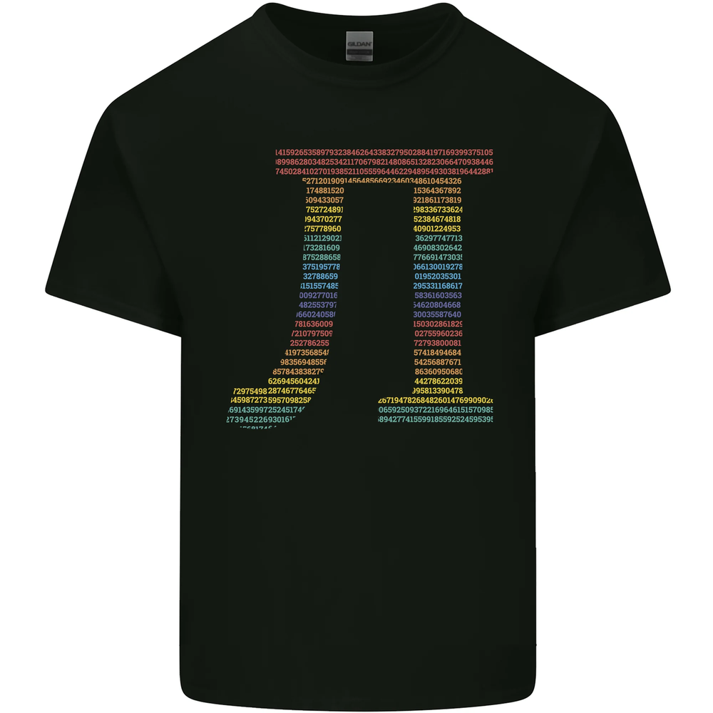Rainbow Pie Day Maths Mathematics LGBT Mens Cotton T-Shirt Tee Top