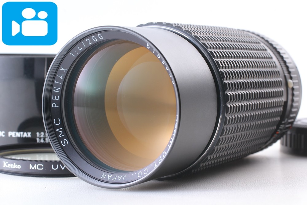 🎦VIDEO👀W/ Hood [Top MINT] Asahi SMC Pentax 200mm f/4 Telephoto Lens From JAPAN