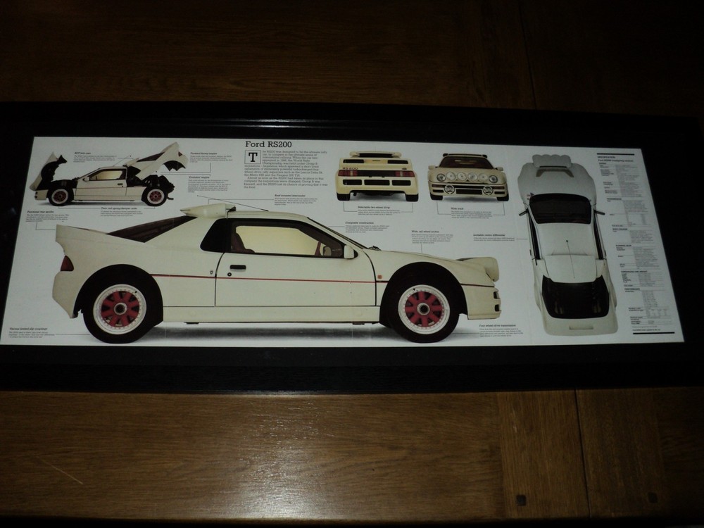 Ford RS200 3 Feet wide Framed Picture
