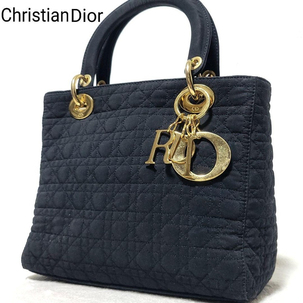Dior Mini Lady D-Lite Quilted Cannage Black Crossbody Bag