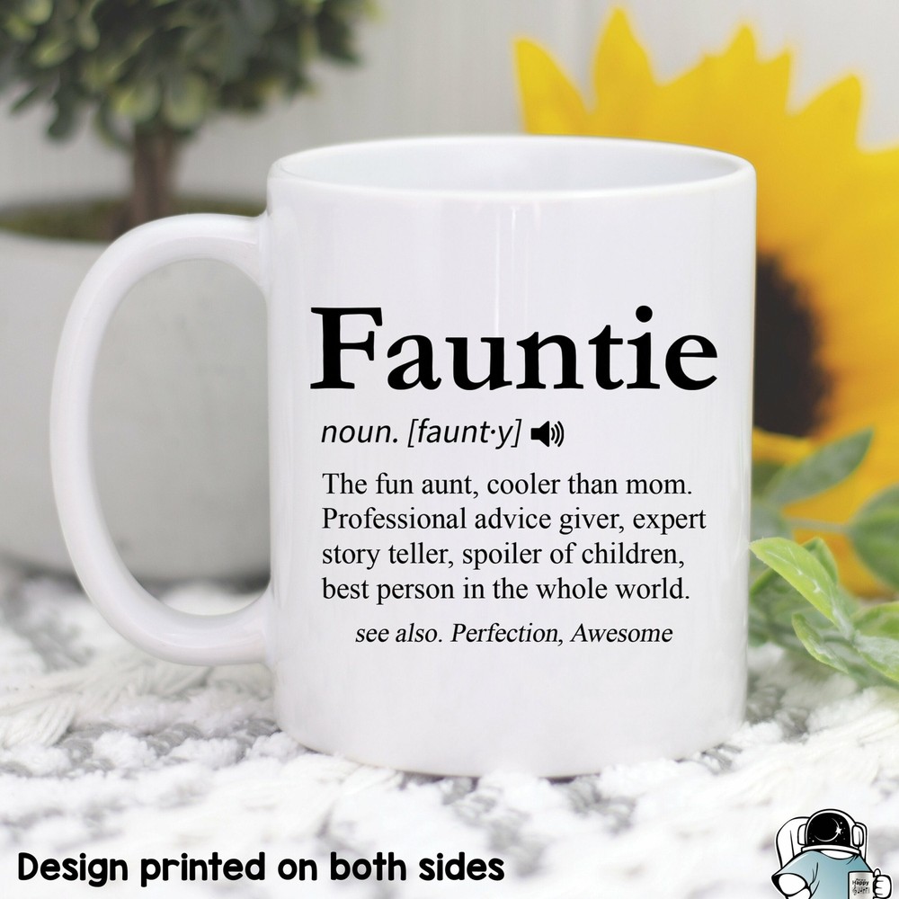 Gifts For Aunties Fauntie Coffee Mug Fun Auntie Mug Funny Aunt Gift Aunt Coffee