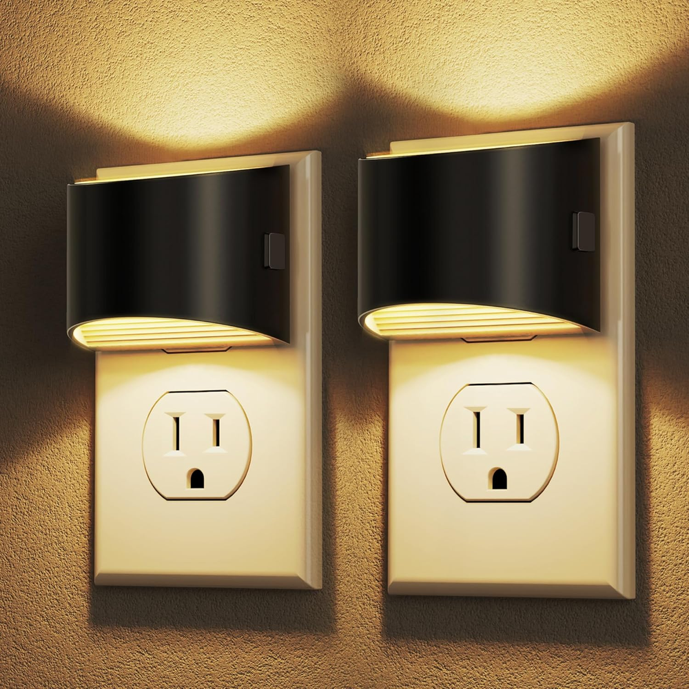 LED Night Light[2 Pack], Night Lights Plug into Wall, 3 Level Brightness Adjusta