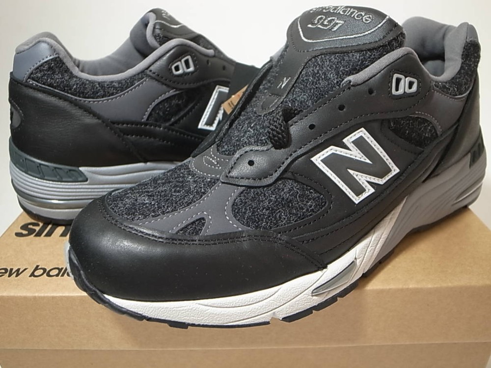 Harris Tweed Xbalance Made In Uk M991Dj Us8.5 Custom Black Fabric Size US8.5