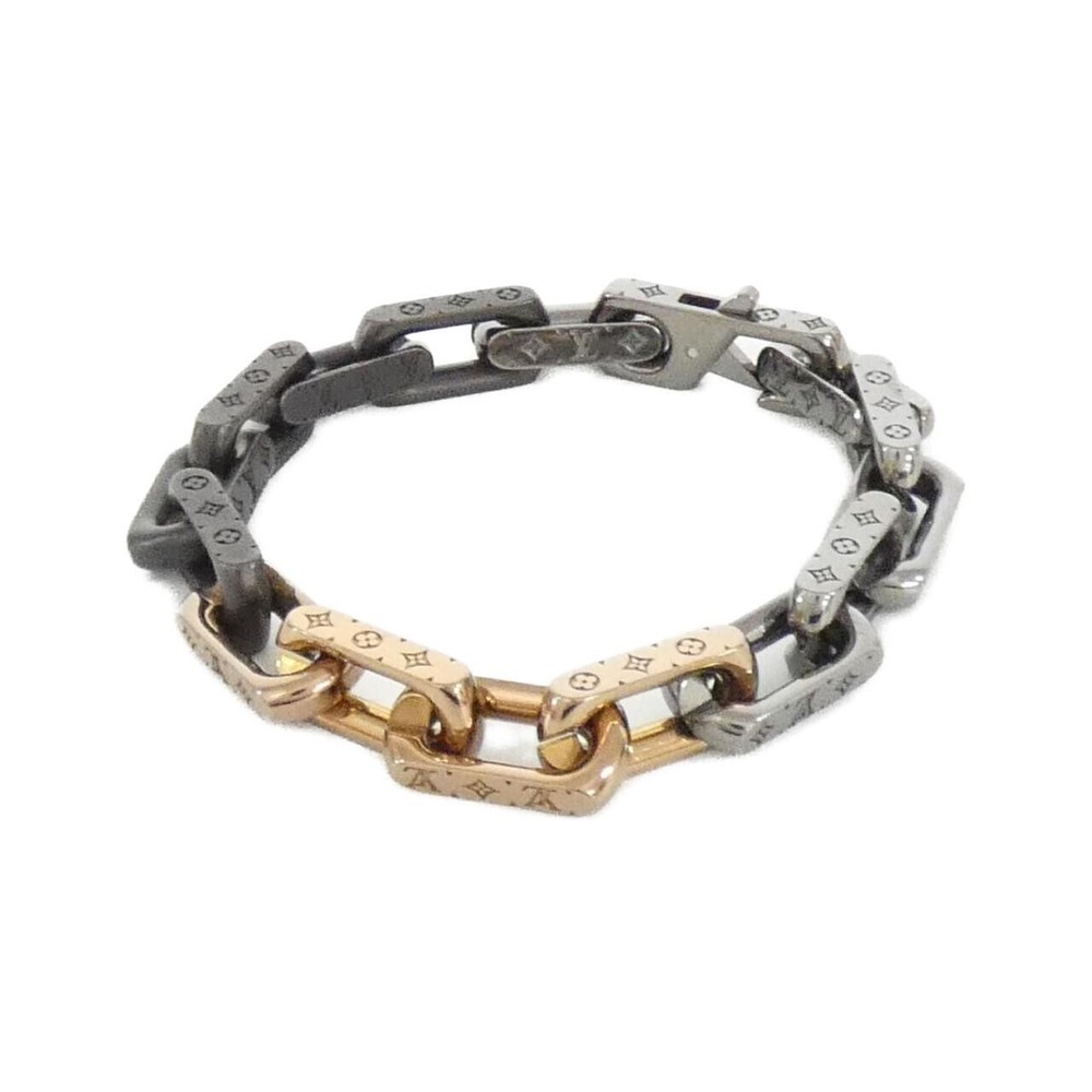 Authentic Louis Vuitton Monogram Chain L M0998L Bracelet #230-000-339-4396