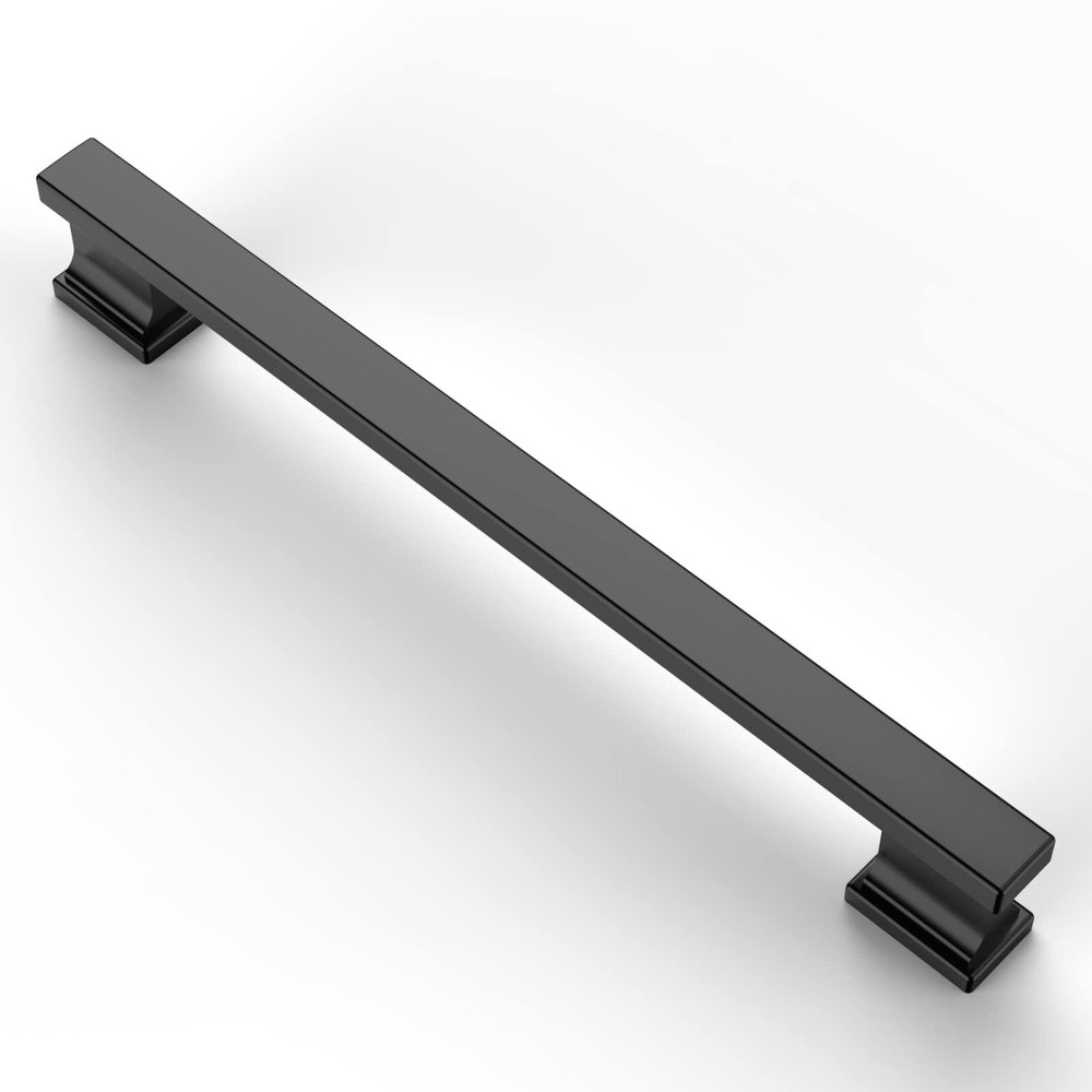 Asidrama 10-Pack Matte Black 7-Inch Kitchen Cabinet Handles Cabinet Pulls 177mm