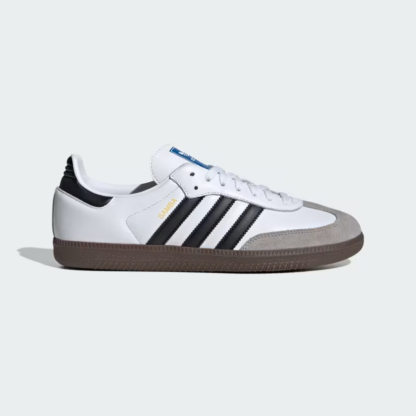 $100 adidas Samba OG Shoes B75806 | Cloud White / Core Black / Gum | 6
