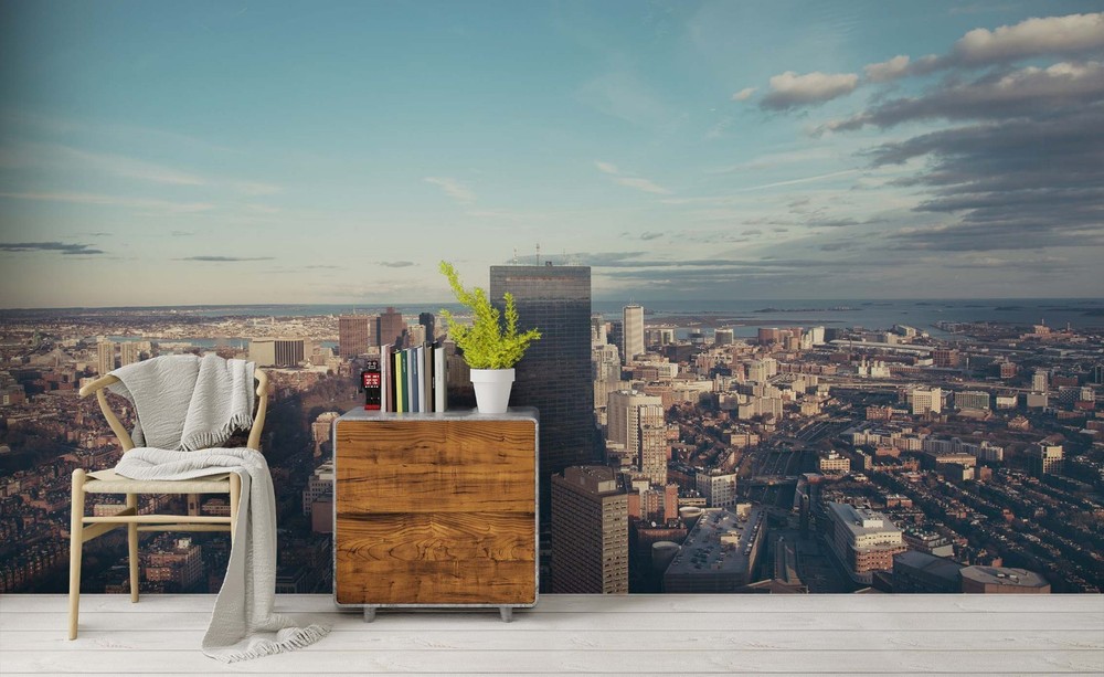 3D Sky City Architecture Landscape Wall Murals Wallpaper Murals Wall Sticker