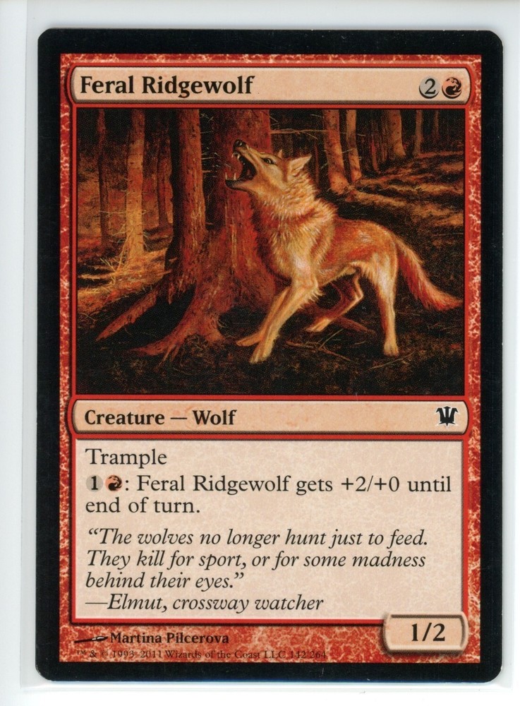 FERAL RIDGEWOLF Innistrad #142 ISD LP MTG Card