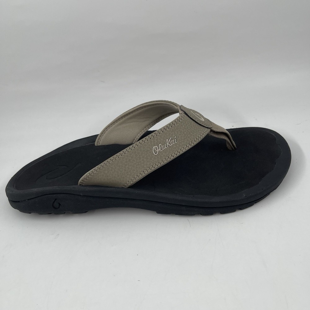 Olukai Ohana Mens Size 8 Water-Resistant Arch Support Flip Flops